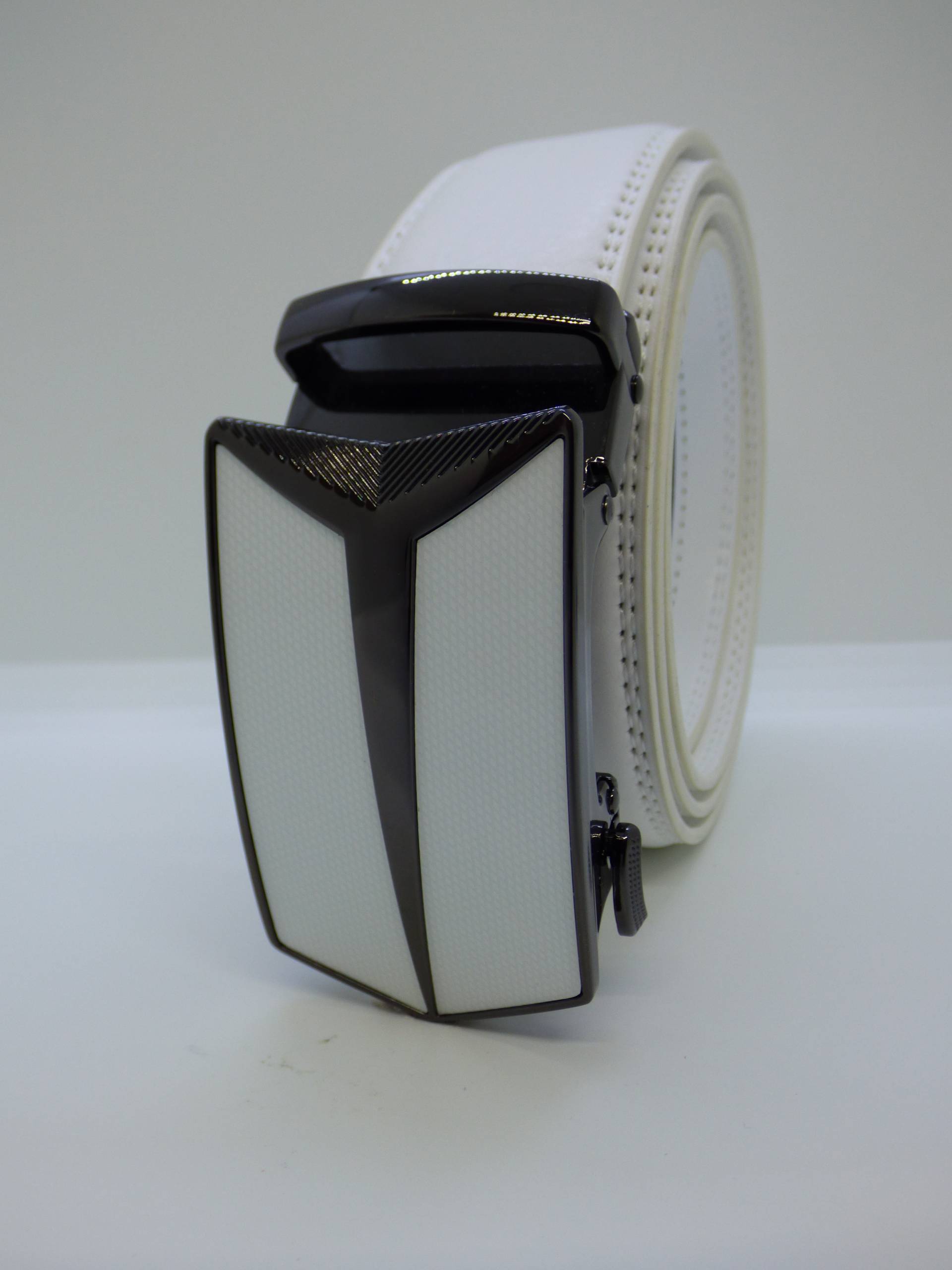Ceinture automatique Blanche Stylée 3.5 cm Nouveauté