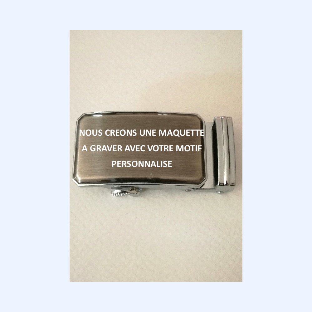 Boucle de ceinture à graver