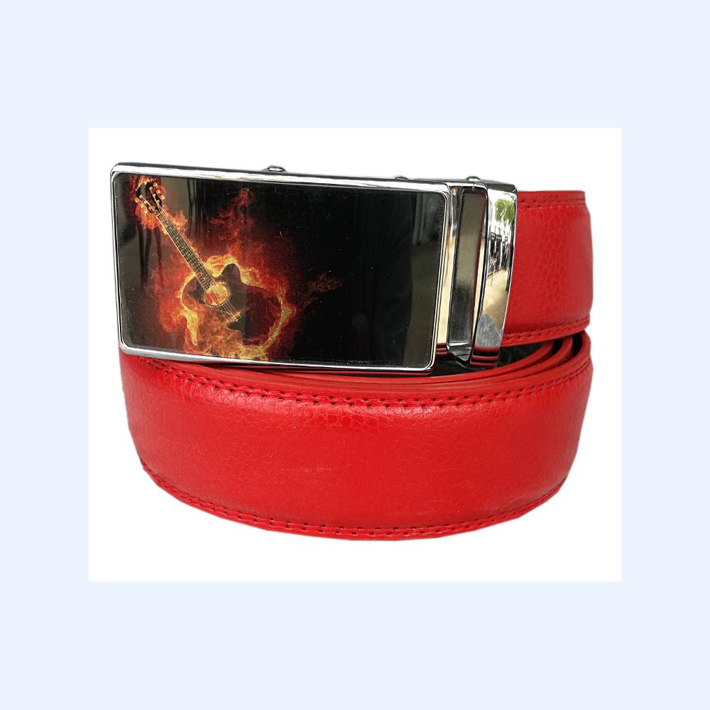 Ceinture boucle automatique polychrome Guitare