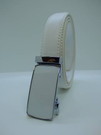 Ceinture automatique Blanche 2.5cm<br> Nouveauté