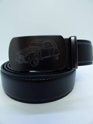 Ceinture automatique Gravure " 2 Chevaux"Nouveauté