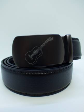 Ceinture automatique Gravure "Guitare" <br> Nouveauté