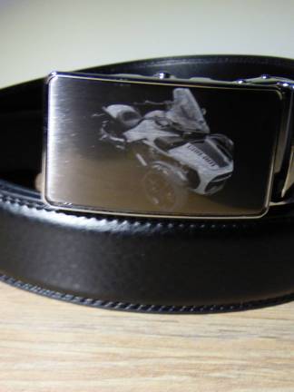 Ceinture à boucle gravée avec votre Photo