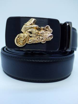 Ceinture automatique moto Goldwing Dorée 3.5 cm